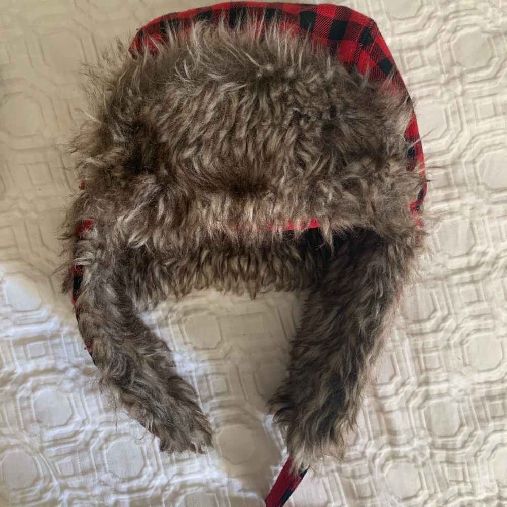 Baby gap plaid winter hat M/L